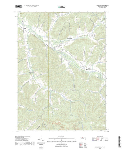 United States Geological Survey Shinglehouse, PA (2023, 24000-Scale) digital map