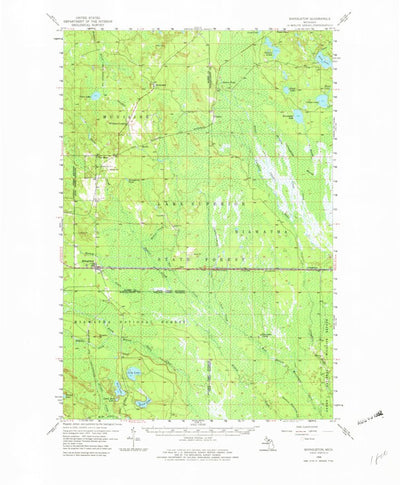 United States Geological Survey Shingleton, MI (1958, 62500-Scale) digital map