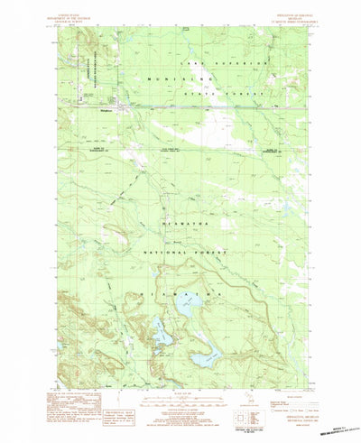 United States Geological Survey Shingleton, MI (1983, 25000-Scale) digital map