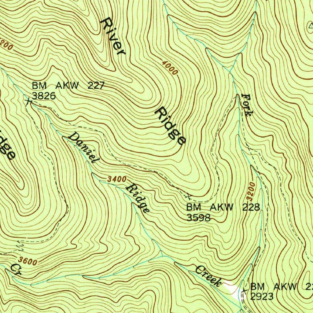 Shining Rock, NC (1946, 24000-Scale) Map by United States Geological ...