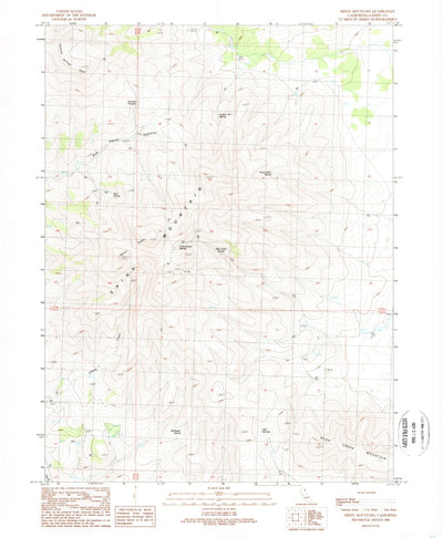 United States Geological Survey Shinn Mountain, CA (1989, 24000-Scale) digital map