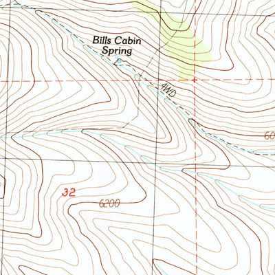 United States Geological Survey Shinn Mountain, CA (1989, 24000-Scale) digital map