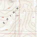 United States Geological Survey Shinn Mountain, CA (1989, 24000-Scale) digital map