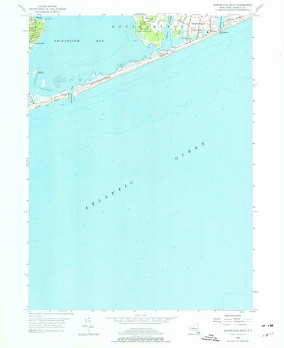 United States Geological Survey Shinnecock Inlet, NY (1955, 24000-Scale) digital map