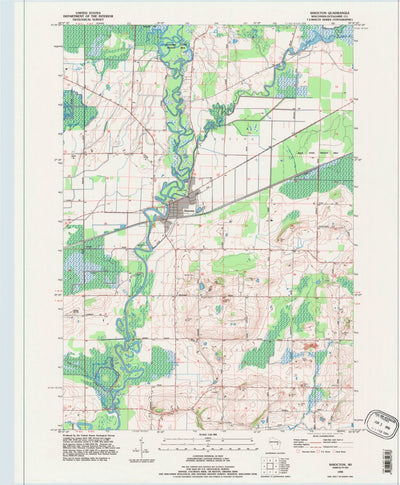 United States Geological Survey Shiocton, WI (1992, 24000-Scale) digital map