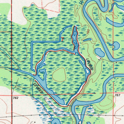 United States Geological Survey Shiocton, WI (1992, 24000-Scale) digital map