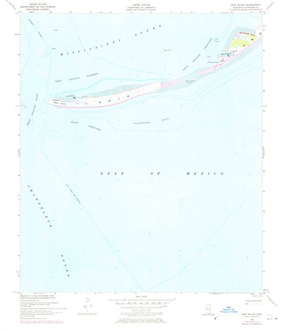 United States Geological Survey Ship Island, MS (1950, 24000-Scale) digital map