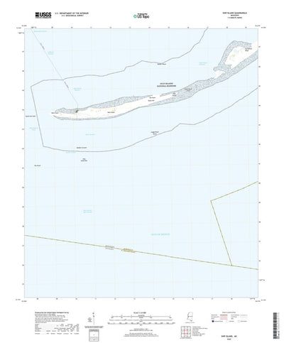 United States Geological Survey Ship Island, MS (2020, 24000-Scale) digital map