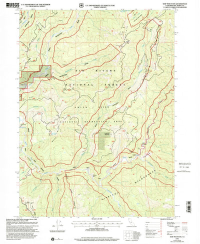 United States Geological Survey Ship Mountain, CA (1997, 24000-Scale) digital map