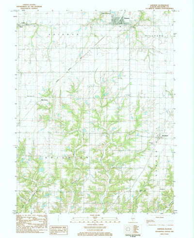 United States Geological Survey Shipman, IL (1983, 24000-Scale) digital map