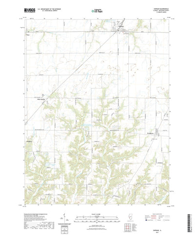 United States Geological Survey Shipman, IL (2021, 24000-Scale) digital map