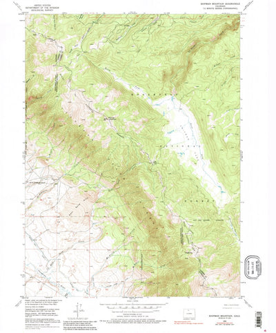 United States Geological Survey Shipman Mountain, CO (1955, 24000-Scale) digital map