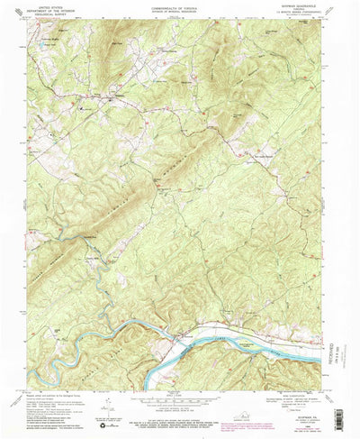 United States Geological Survey Shipman, VA (1969, 24000-Scale) digital map
