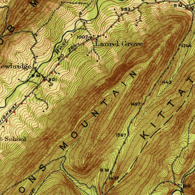 United States Geological Survey Shippensburg, PA (1923, 62500-Scale) digital map