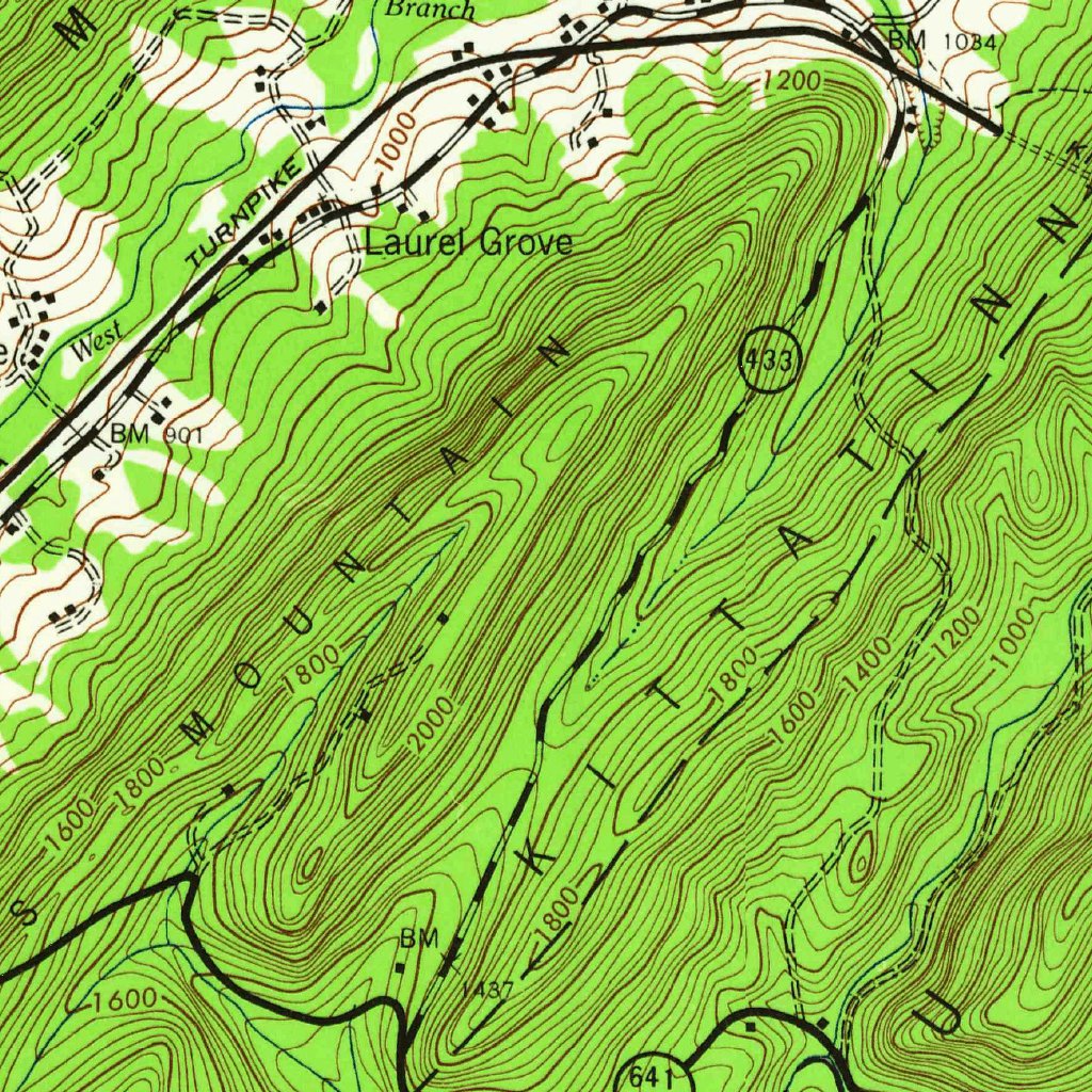 Shippensburg, PA (1943, 62500-Scale) Map by United States Geological ...