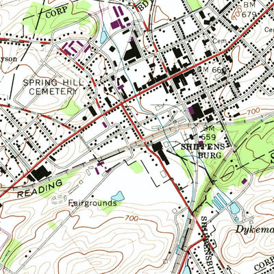 United States Geological Survey Shippensburg, PA (1966, 24000-Scale) digital map