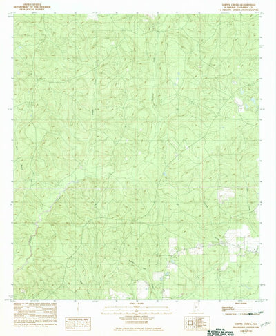 United States Geological Survey Shipps Creek, AL (1982, 24000-Scale) digital map