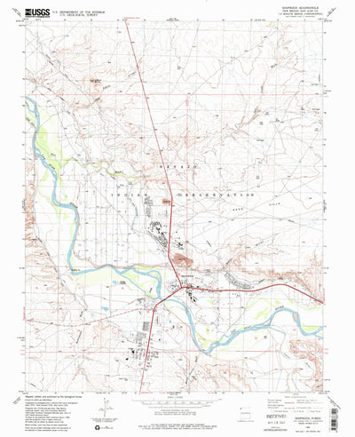 United States Geological Survey Shiprock, NM (1983, 24000-Scale) digital map