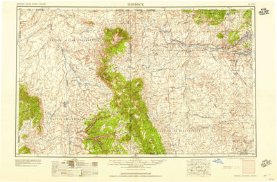 United States Geological Survey Shiprock, NM-AZ-UT-CO (1958, 250000-Scale) digital map