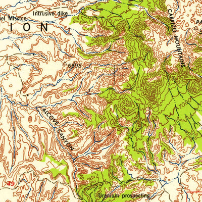 United States Geological Survey Shiprock, NM-AZ-UT-CO (1958, 250000-Scale) digital map