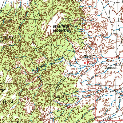 United States Geological Survey Shiprock, NM-AZ-UT-CO (V1, 1954) digital map