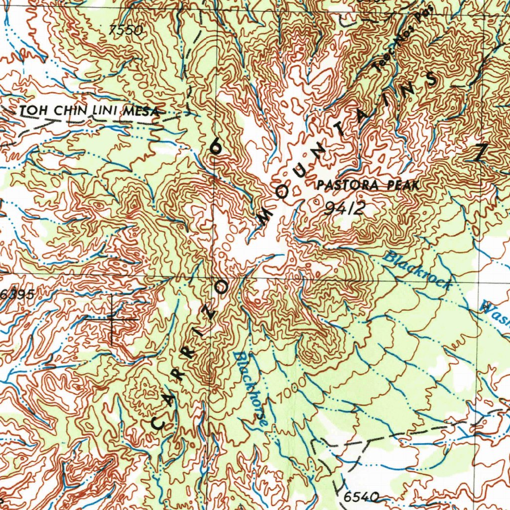Shiprock, NM-AZ-UT-CO (V4, 1954) Map by United States Geological