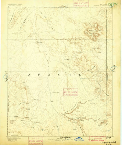 United States Geological Survey Shiprock W, NM-AZ-UT-CO (1892, 250000-Scale) digital map
