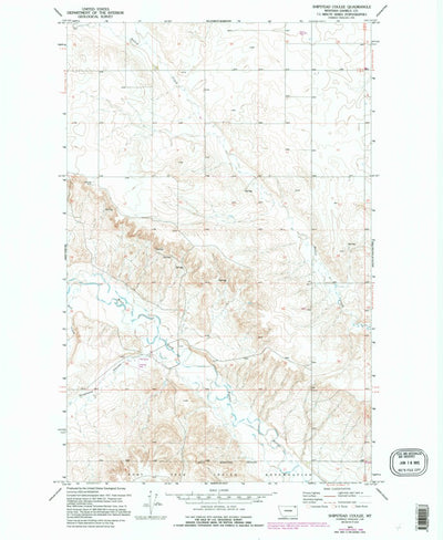 United States Geological Survey Shipstead Coulee, MT (1973, 24000-Scale) digital map