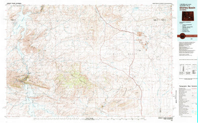 United States Geological Survey Shirley Basin, WY (1981, 100000-Scale) digital map