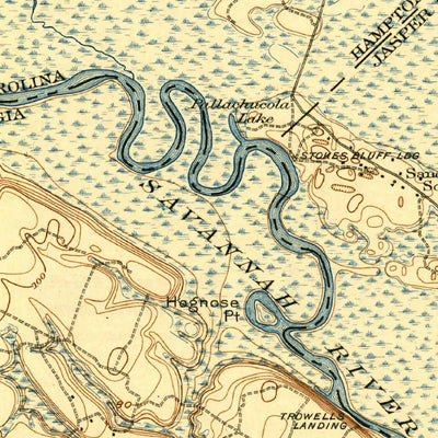 United States Geological Survey Shirley, GA-SC (1919, 62500-Scale) digital map