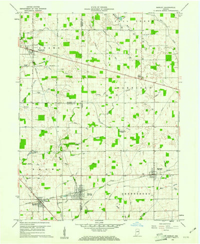 United States Geological Survey Shirley, IN (1960, 24000-Scale) digital map