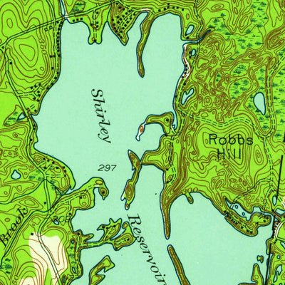 United States Geological Survey Shirley, MA (1950, 24000-Scale) digital map