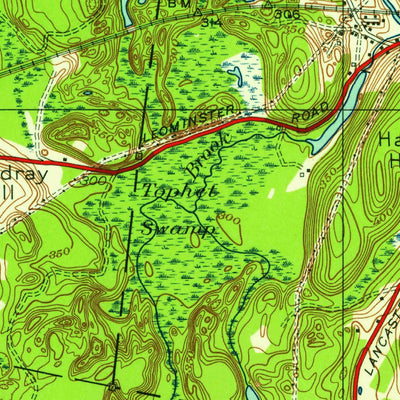 United States Geological Survey Shirley, MA (1950, 24000-Scale) digital map
