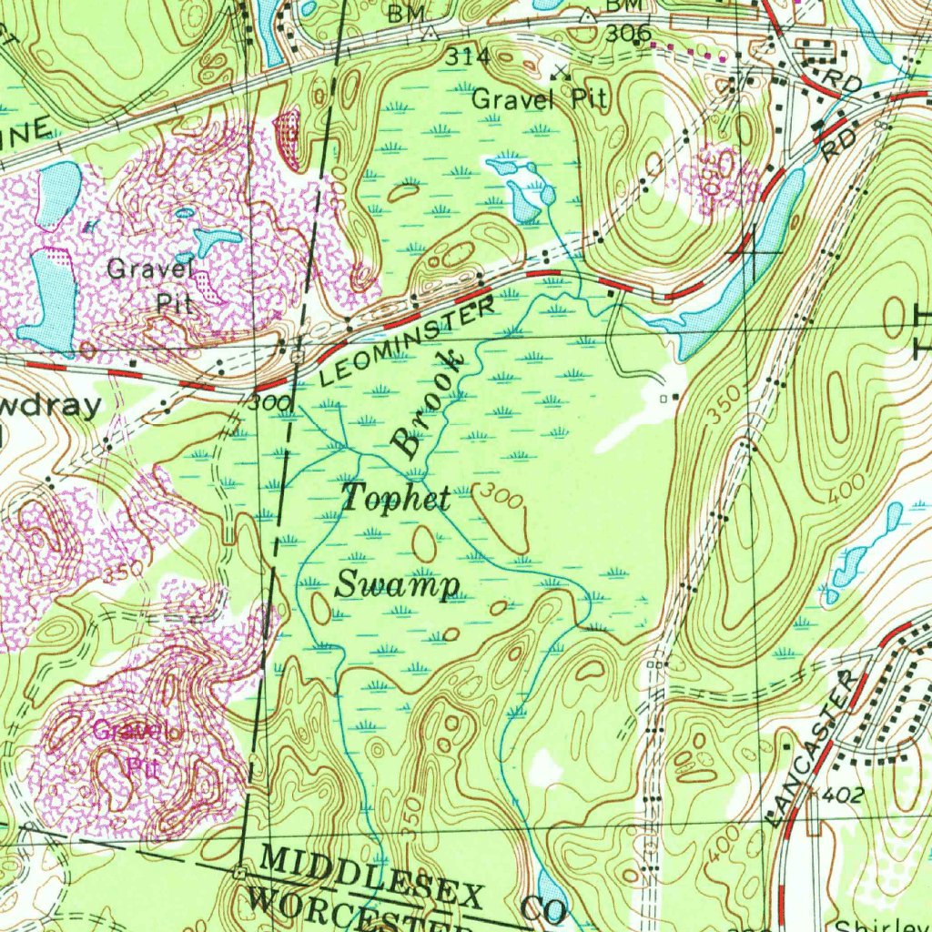 Shirley, MA (1965, 25000-Scale) Map by United States Geological Survey ...