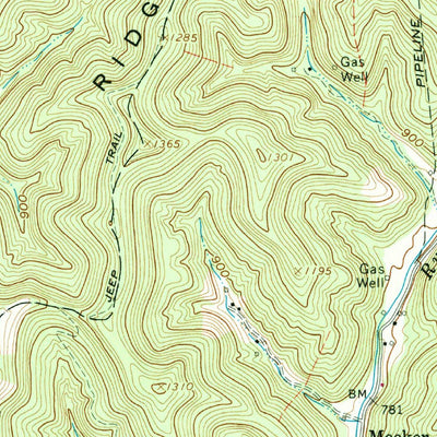 United States Geological Survey Shirley, WV (1961, 24000-Scale) digital map