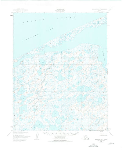 United States Geological Survey Shishmaref B-1, AK (1950, 63360-Scale) digital map