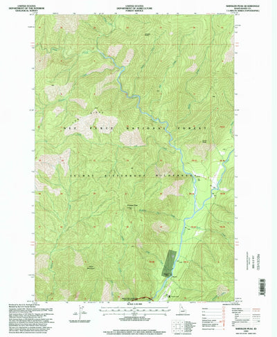 United States Geological Survey Shissler Peak, ID (1995, 24000-Scale) digital map