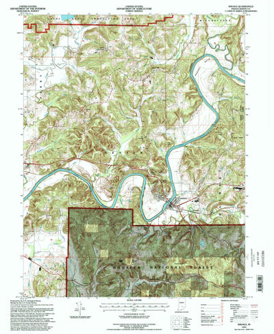 United States Geological Survey Shoals, IN (1993, 24000-Scale) digital map