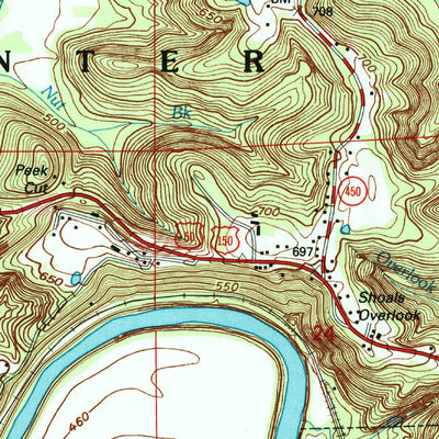 United States Geological Survey Shoals, IN (1993, 24000-Scale) digital map