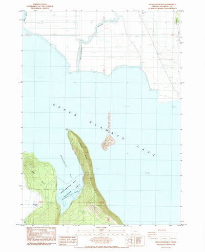 United States Geological Survey Shoalwater Bay, OR (1985, 24000-Scale) digital map