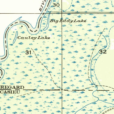 United States Geological Survey Shoats Creek, LA-TX (1947, 31680-Scale) digital map