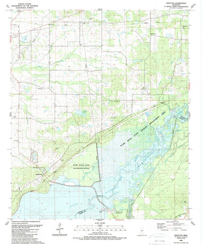 United States Geological Survey Shoccoe, MS (1989, 24000-Scale) digital map