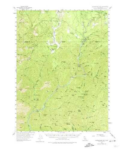 United States Geological Survey Shoeinhorse Mountain, CA (1954, 62500-Scale) digital map