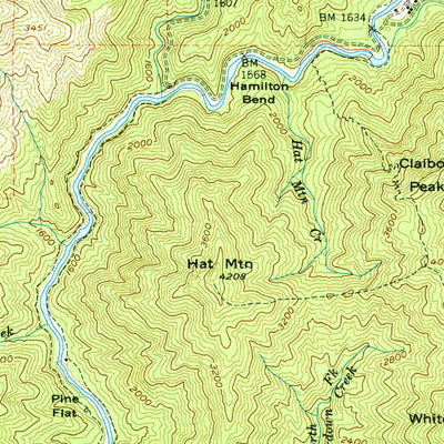 United States Geological Survey Shoeinhorse Mountain, CA (1954, 62500-Scale) digital map