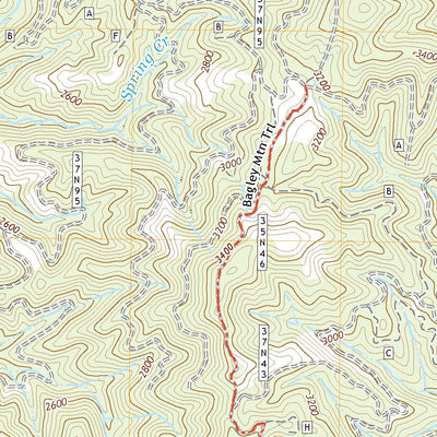 United States Geological Survey Shoeinhorse Mountain, CA (2021, 24000-Scale) digital map