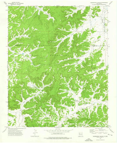 United States Geological Survey Shoemaker Canyon, NM (1972, 24000-Scale) digital map