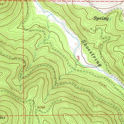 United States Geological Survey Shoestring Butte, OR (1964, 24000-Scale) digital map