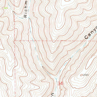 United States Geological Survey Shoestring Ridge, OR (1970, 24000-Scale) digital map