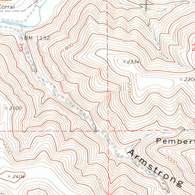United States Geological Survey Shoestring Ridge, OR (1970, 24000-Scale) digital map