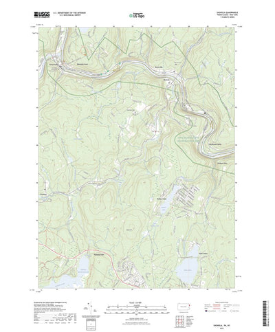 United States Geological Survey Shohola, PA (2023, 24000-Scale) digital map